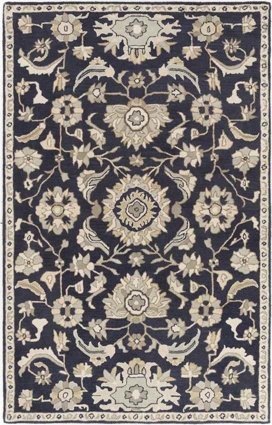 Caraquet Traditional Ink Area Rug