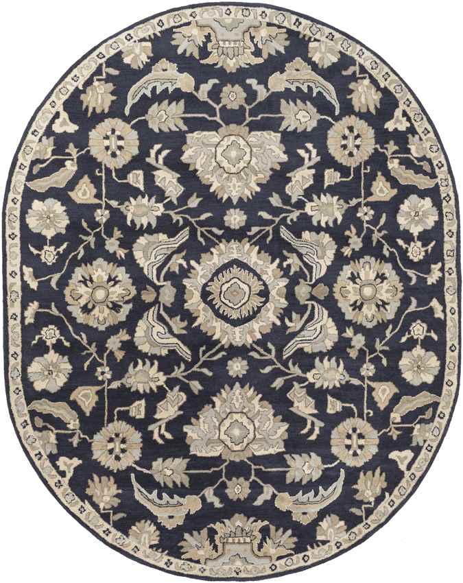 Caraquet Traditional Ink Area Rug