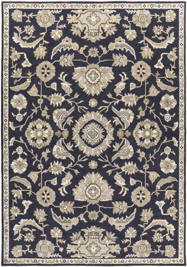 Caraquet Traditional Ink Area Rug