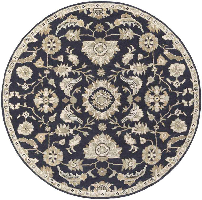 Caraquet Traditional Ink Area Rug