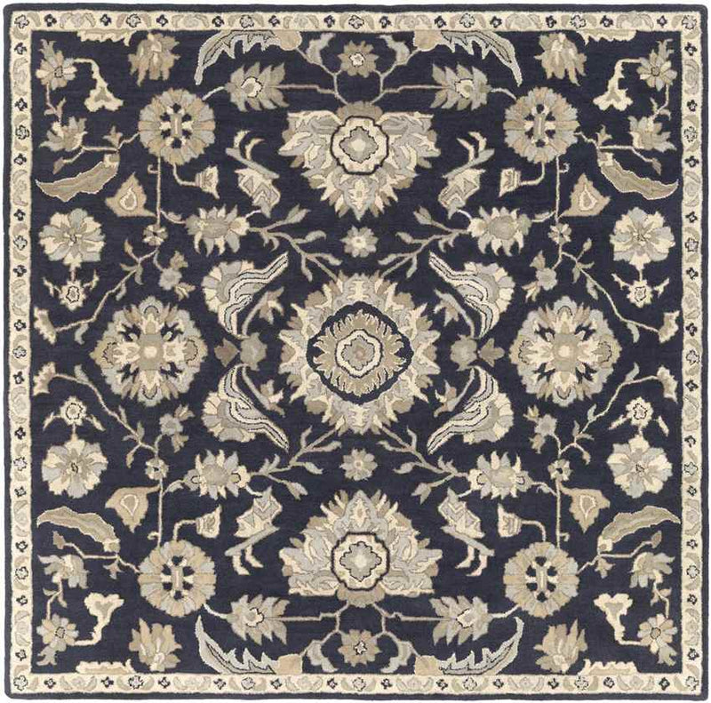 Caraquet Traditional Ink Area Rug