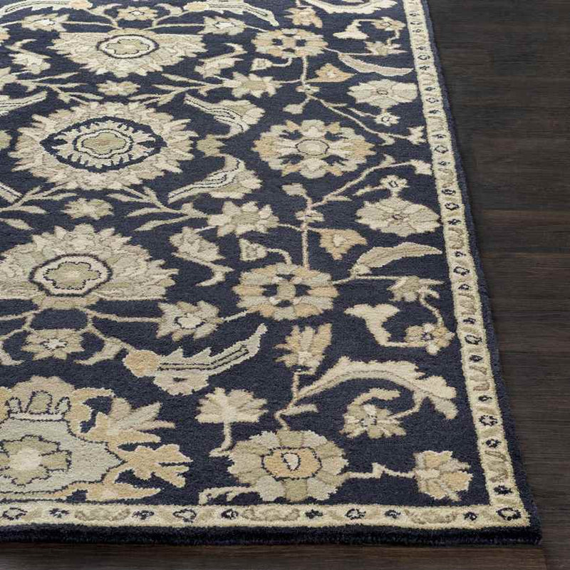 Caraquet Traditional Ink Area Rug