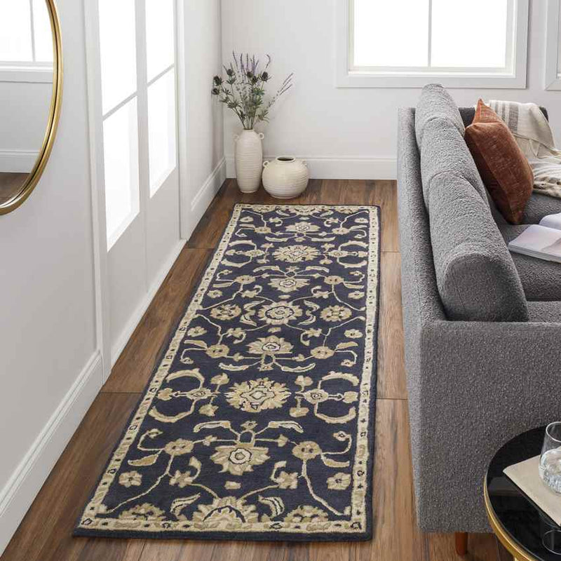 Caraquet Traditional Ink Area Rug