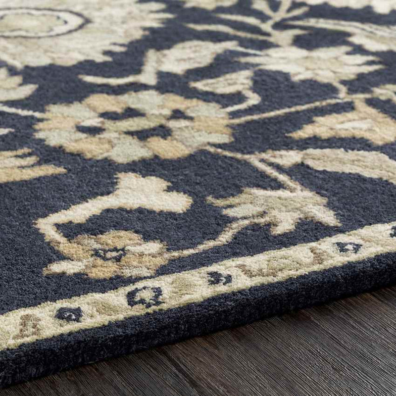 Caraquet Traditional Ink Area Rug