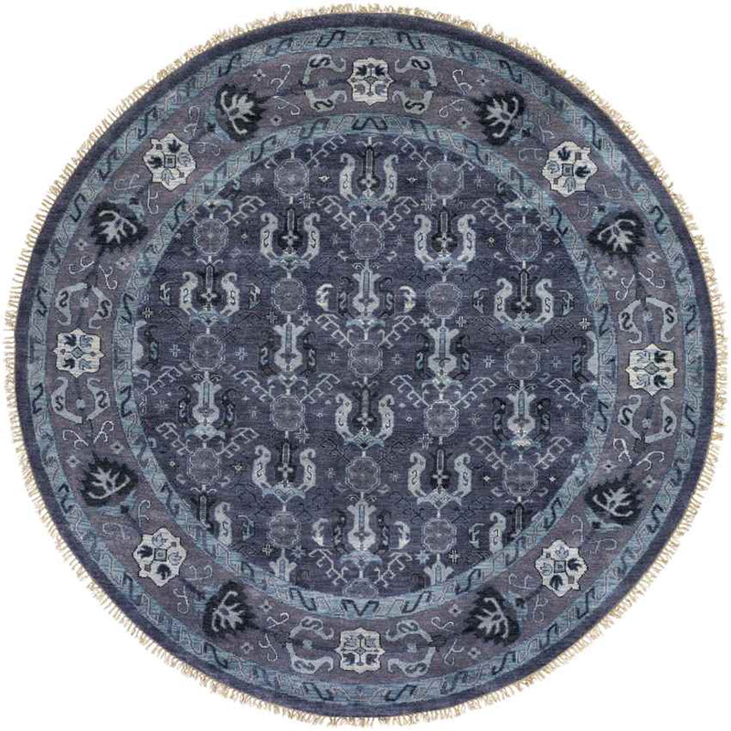 Alma Traditional Navy Area Rug