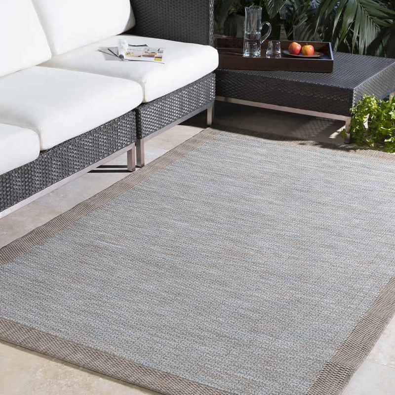 Auxerre Modern Sky Blue Area Rug