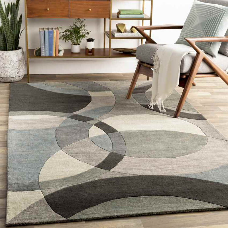 Besancon Modern Khaki Area Rug