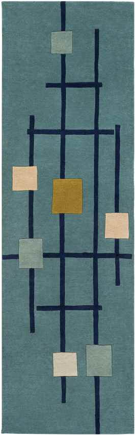 Charlo Modern Teal Area Rug