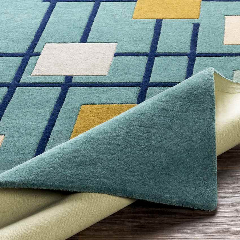 Charlo Modern Teal Area Rug