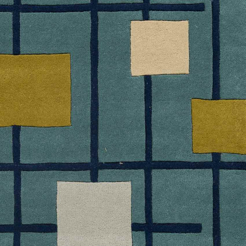 Charlo Modern Teal Area Rug