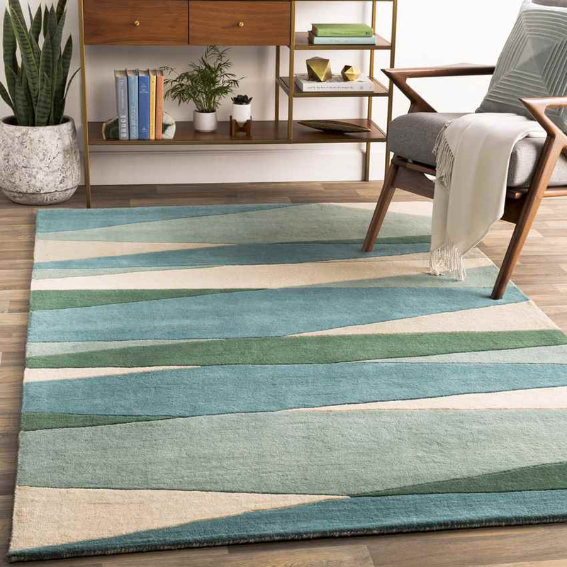 Mulhouse Modern Sea Foam Area Rug