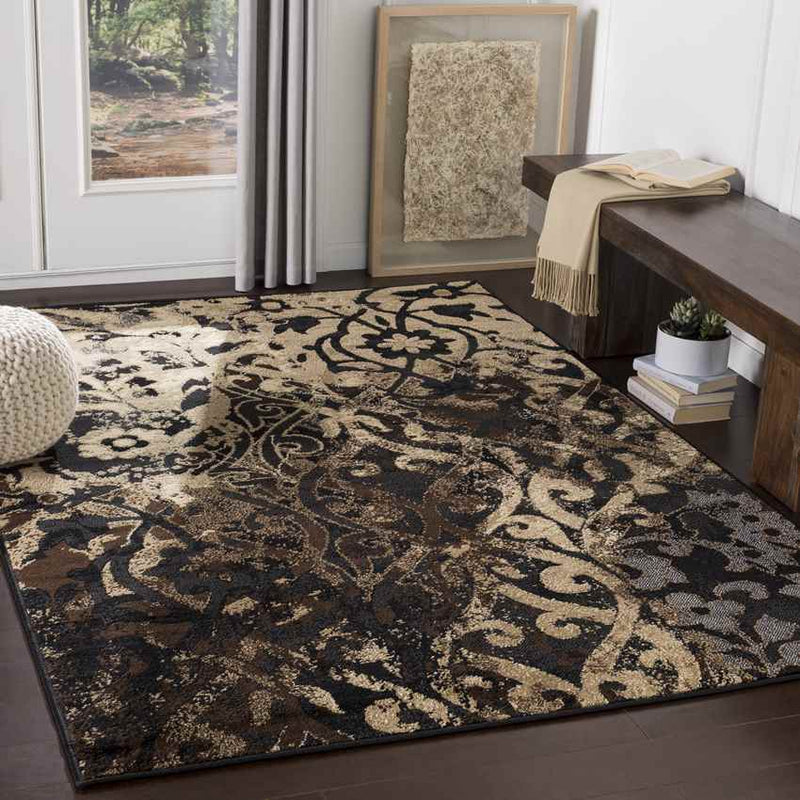 Harvey Traditional Charcoal Area Rug