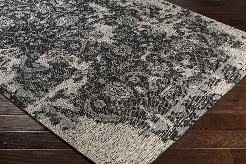 Gerald Traditional Black Area Rug