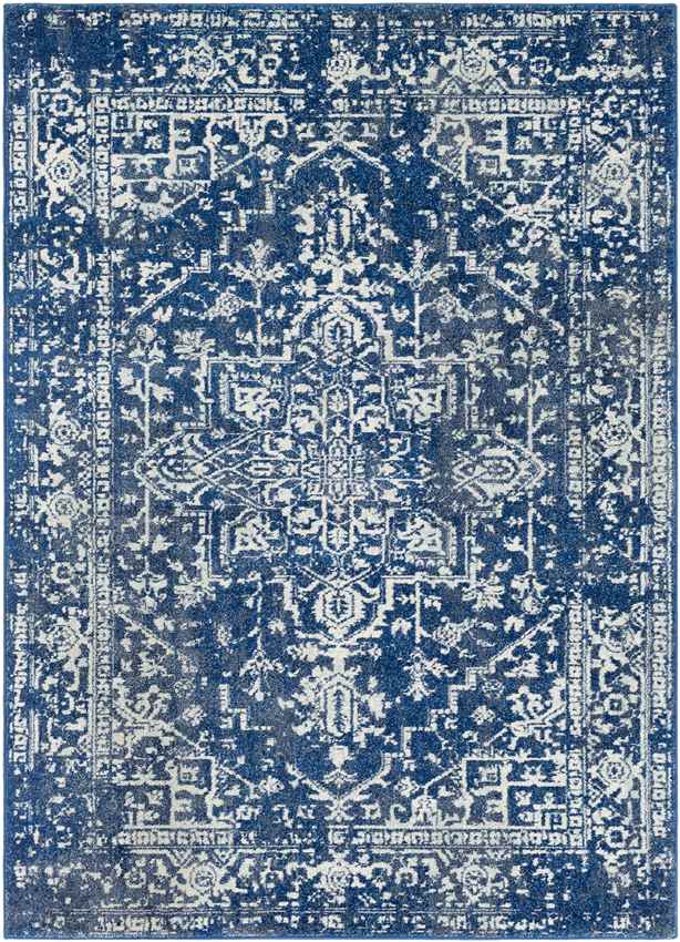 Amelia Traditional Dark Blue Area Rug