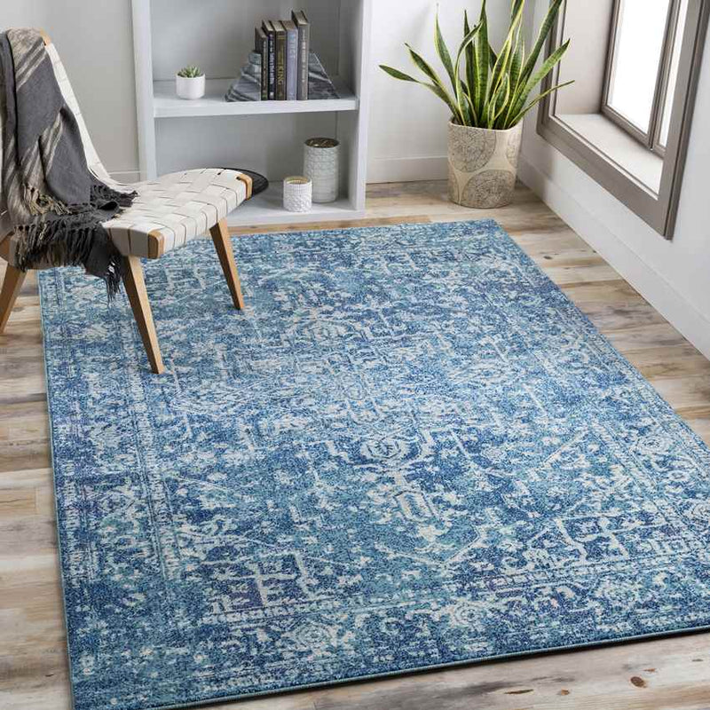 Amelia Traditional Teal Area Rug