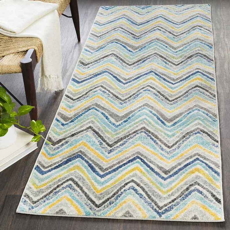 Baytona Modern Dark Blue Area Rug