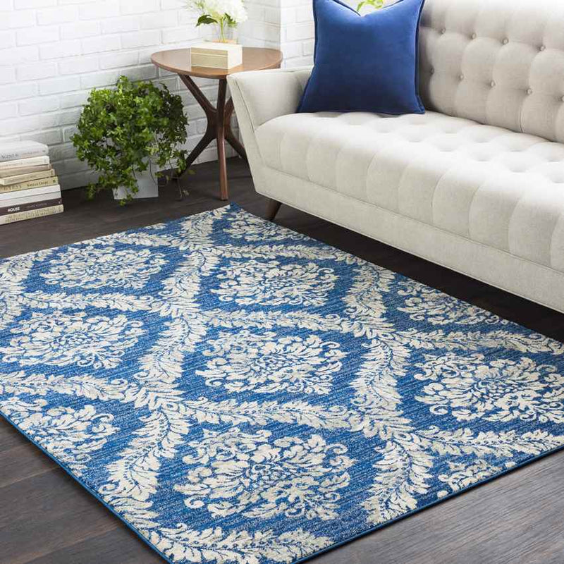 Bellburns Cottage Dark Blue Area Rug