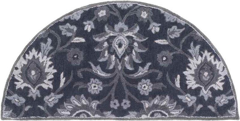 Eckville Traditional Charcoal Area Rug