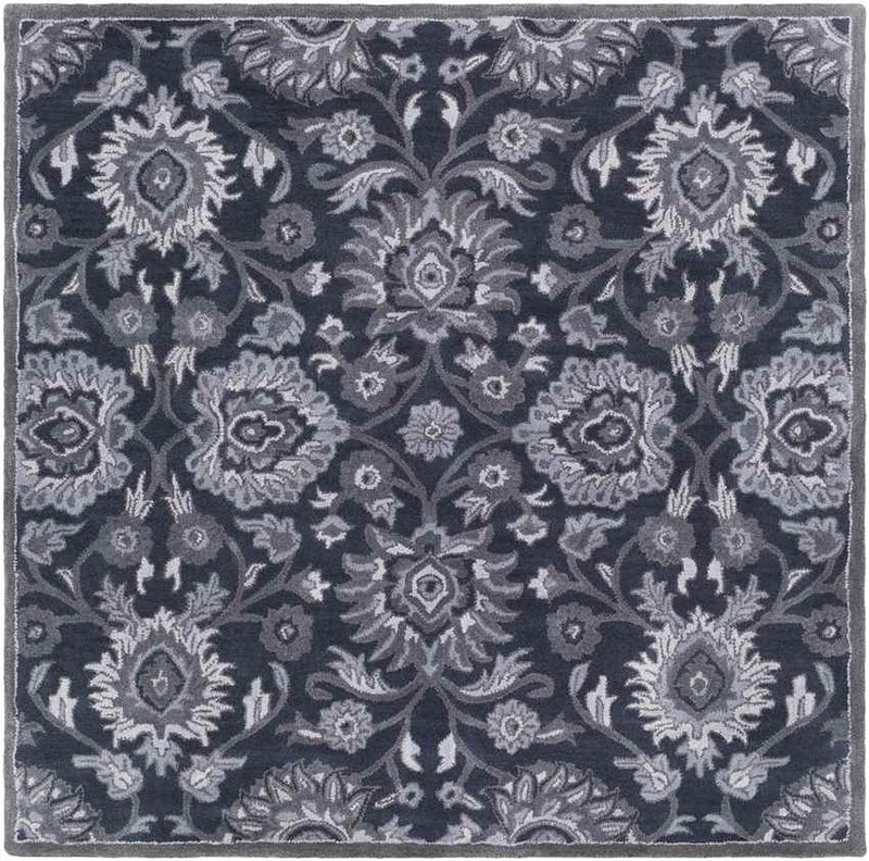 Eckville Traditional Charcoal Area Rug