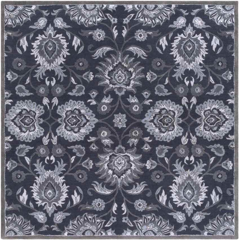 Eckville Traditional Charcoal Area Rug