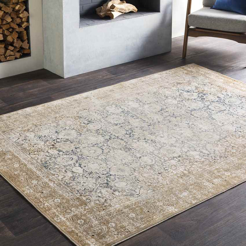 Brigus Traditional Beige Area Rug