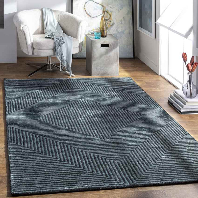 Calais Modern Pale Blue Area Rug