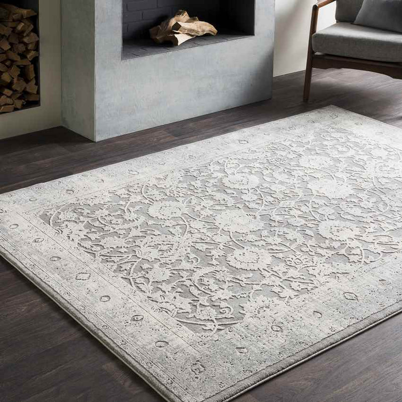 Meadows Traditional Medium Gray Area Rug