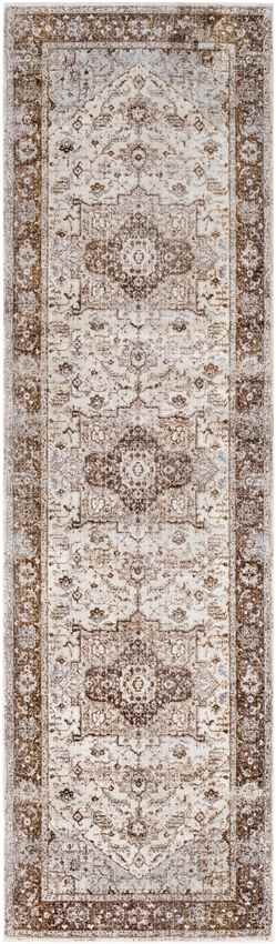 Tilt Cove Traditional Dark Brown Area Rug