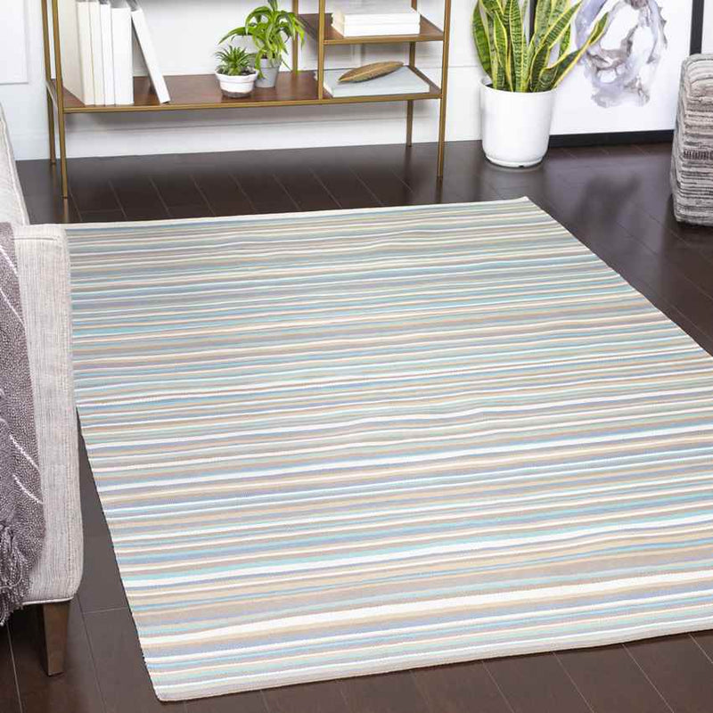 Triton Modern White/Gray Area Rug