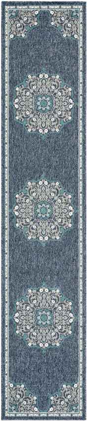 Balcarres Traditional Navy Area Rug