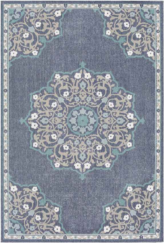 Balcarres Traditional Navy Area Rug