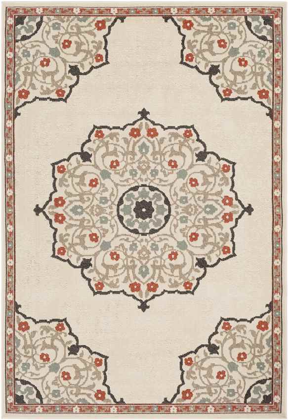 Balcarres Traditional Burnt Orange Area Rug