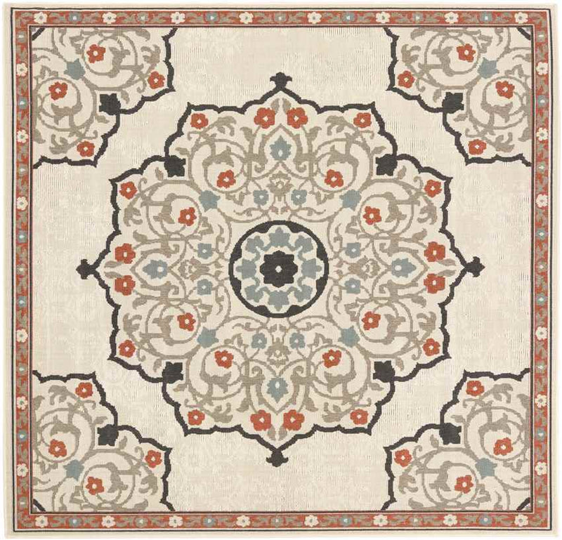 Balcarres Traditional Burnt Orange Area Rug