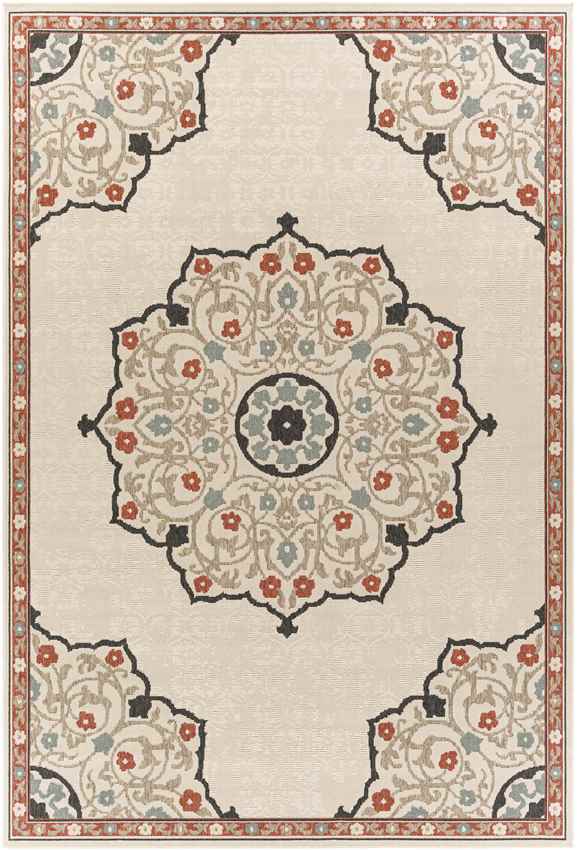 Balcarres Traditional Burnt Orange Area Rug