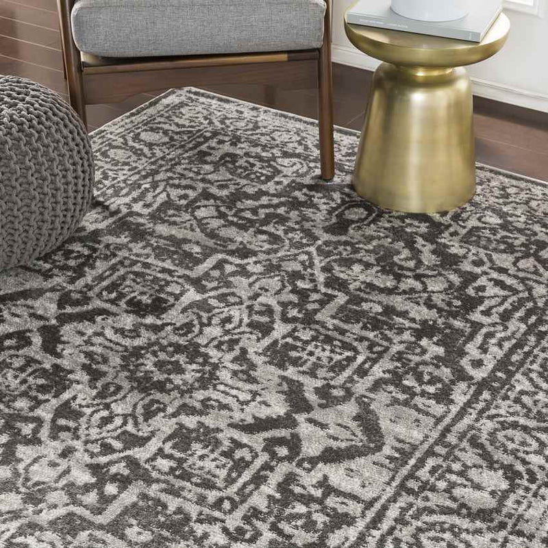 Emma Traditional Charcoal Area Rug