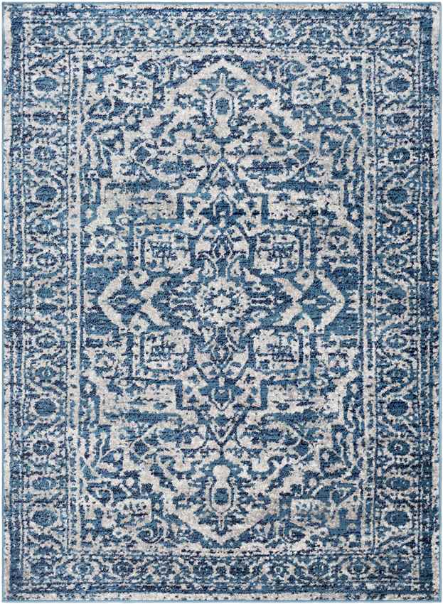 Emma Traditional Sky Blue Area Rug