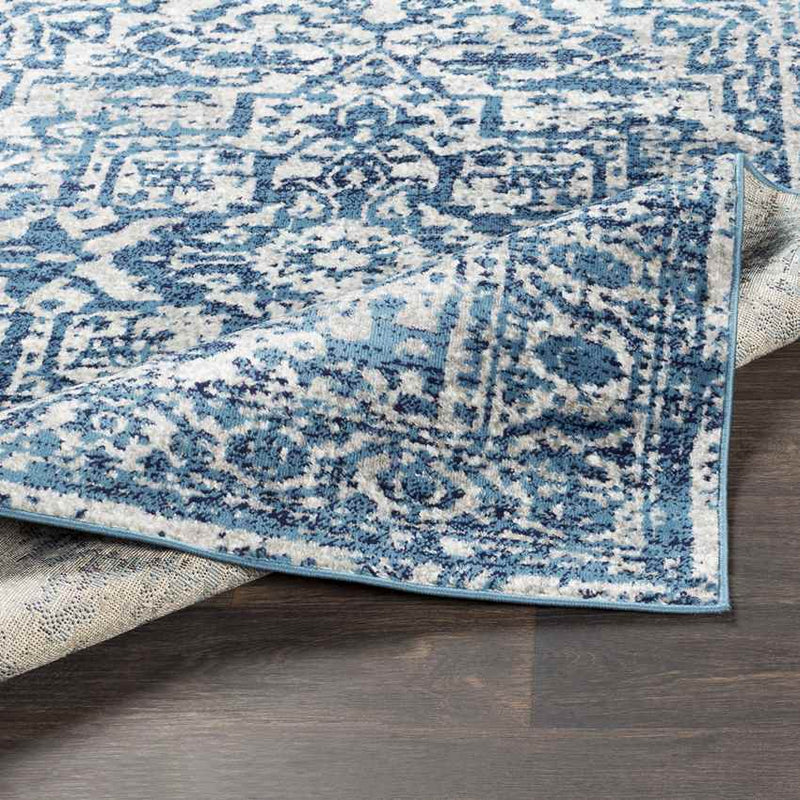 Emma Traditional Sky Blue Area Rug