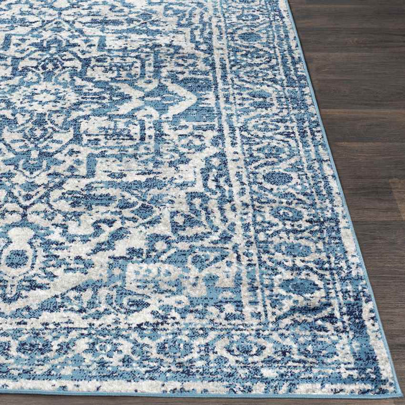 Emma Traditional Sky Blue Area Rug