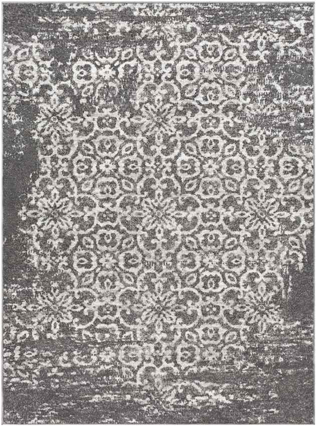 Dalmeny Traditional Charcoal Area Rug