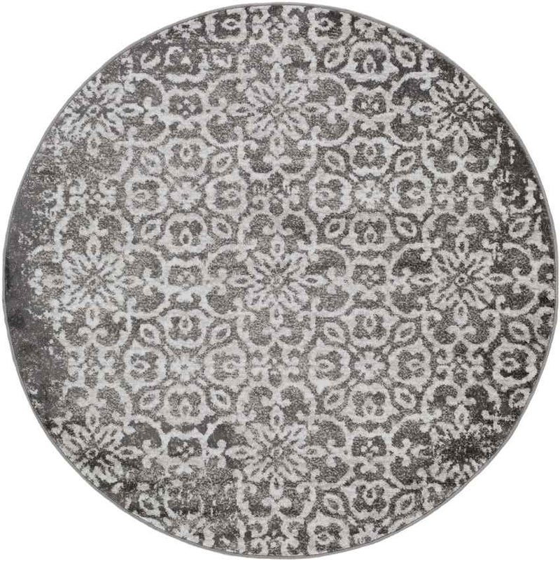 Dalmeny Traditional Charcoal Area Rug