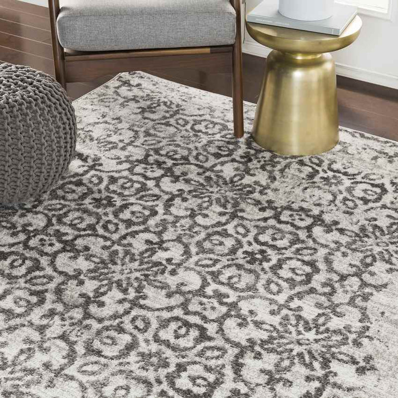 Dalmeny Traditional Light Gray Area Rug