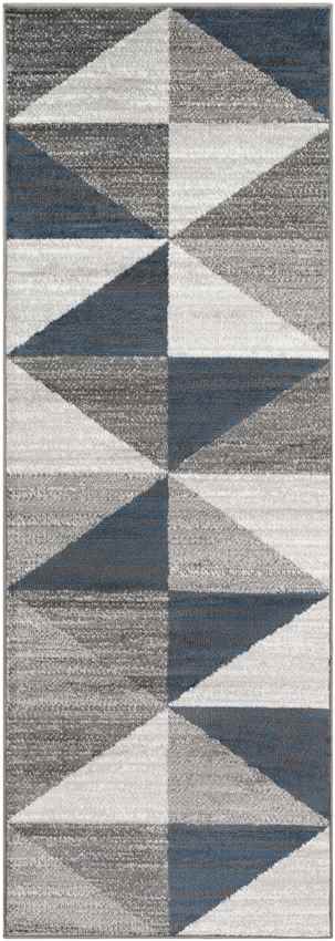 Davidson Modern Sky Blue/Navy Area Rug