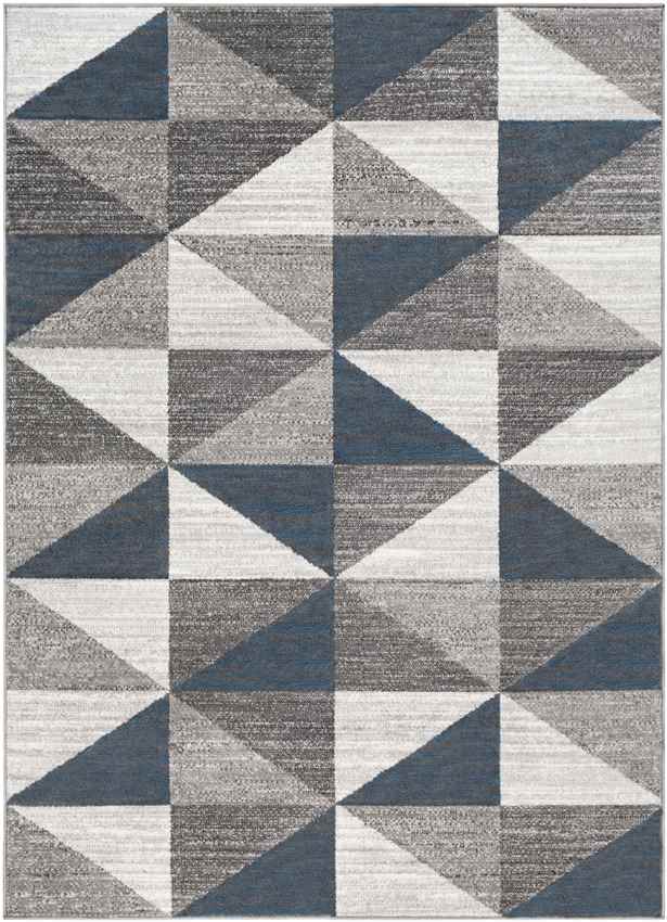 Davidson Modern Sky Blue/Navy Area Rug