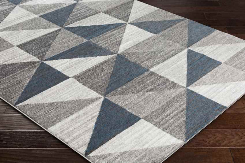 Davidson Modern Sky Blue/Navy Area Rug