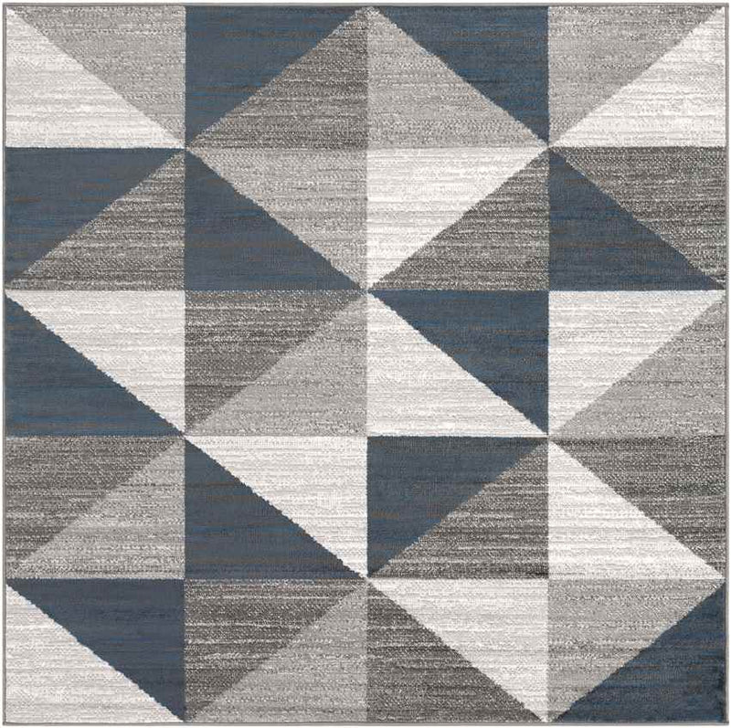 Davidson Modern Sky Blue/Navy Area Rug