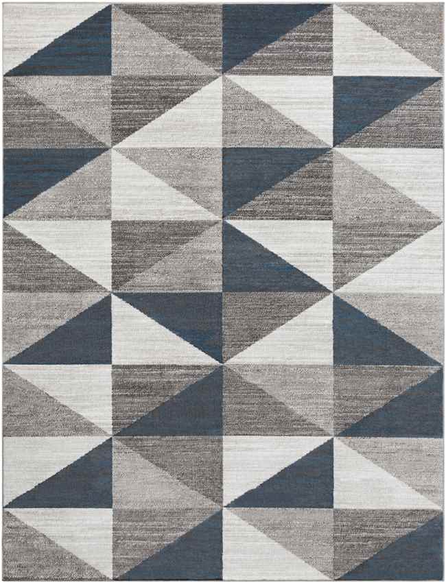 Davidson Modern Sky Blue/Navy Area Rug