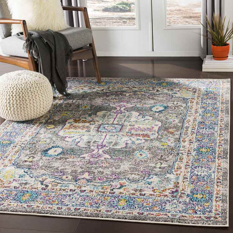 Dundurn Traditional Navy Area Rug