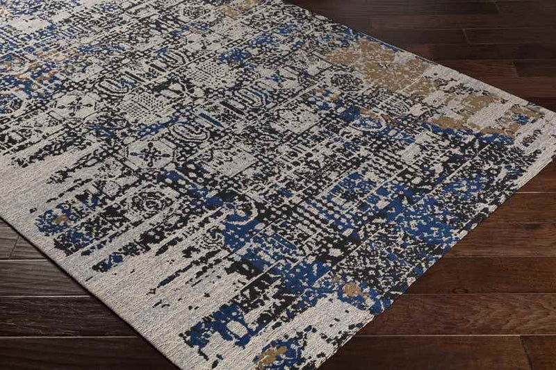 Ituna Traditional Navy Area Rug