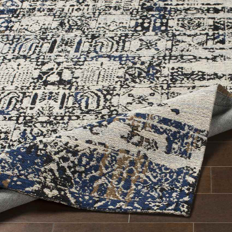 Ituna Traditional Navy Area Rug