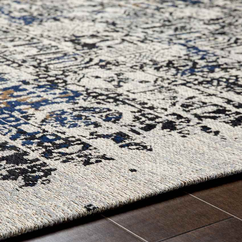 Ituna Traditional Navy Area Rug